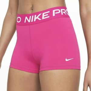 Nike Pro Dri-FIT hot pink 3" shorts